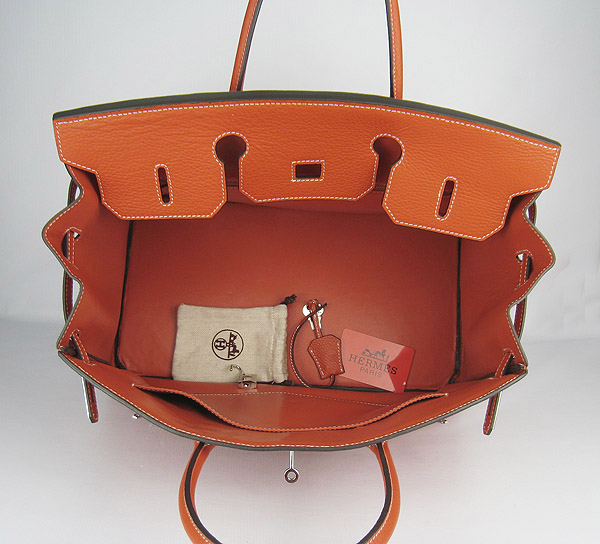 Replica Hermes Birkin 40CM Togo Bag Light Orange 6099 Online